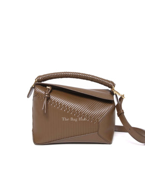 Loewe Almond Leather Puzzle Edge Small Bag