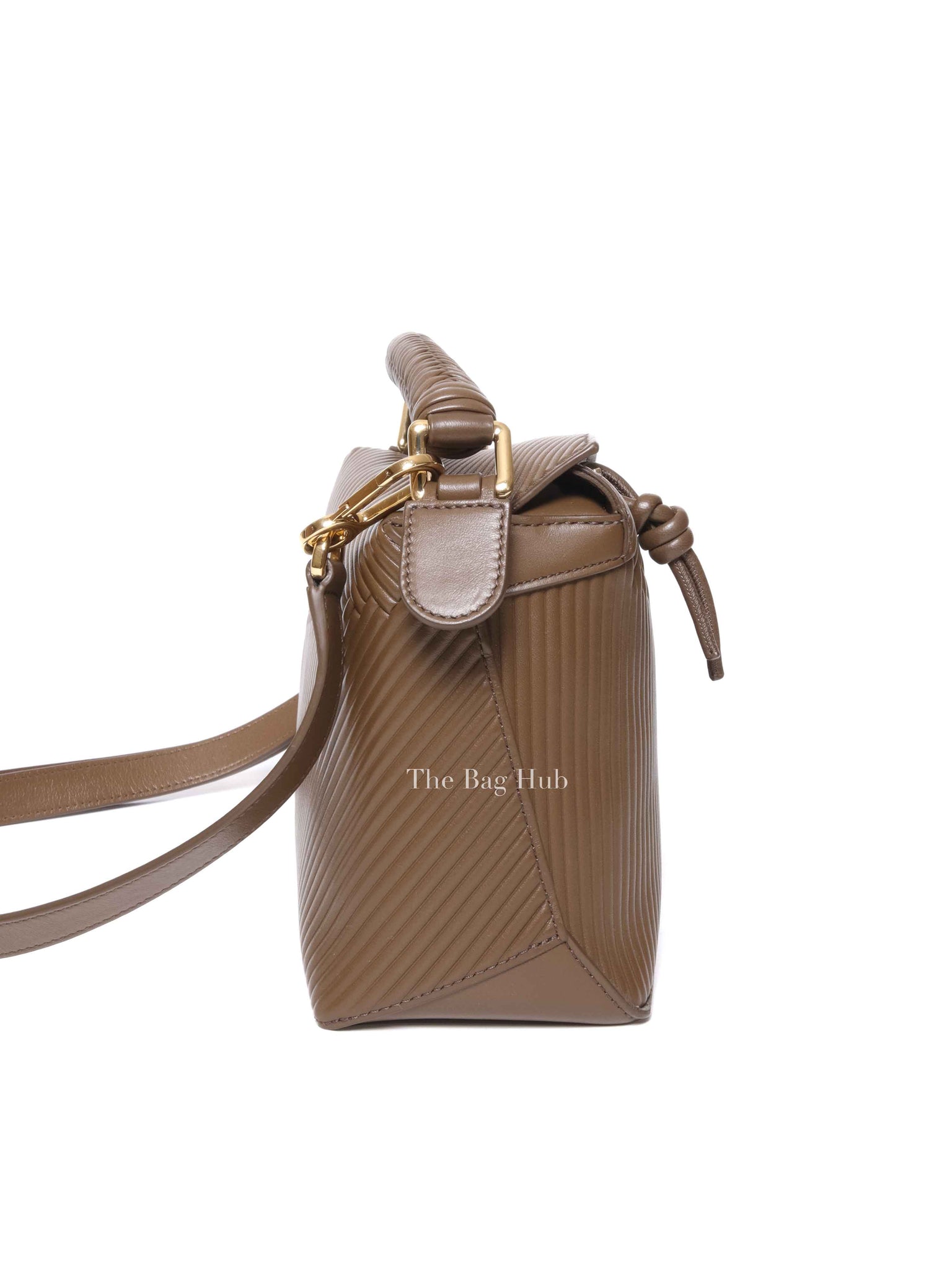 Loewe Almond Leather Puzzle Edge Small Bag