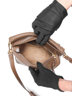 Loewe Almond Leather Puzzle Edge Small Bag