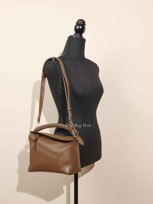 Loewe Almond Leather Puzzle Edge Small Bag