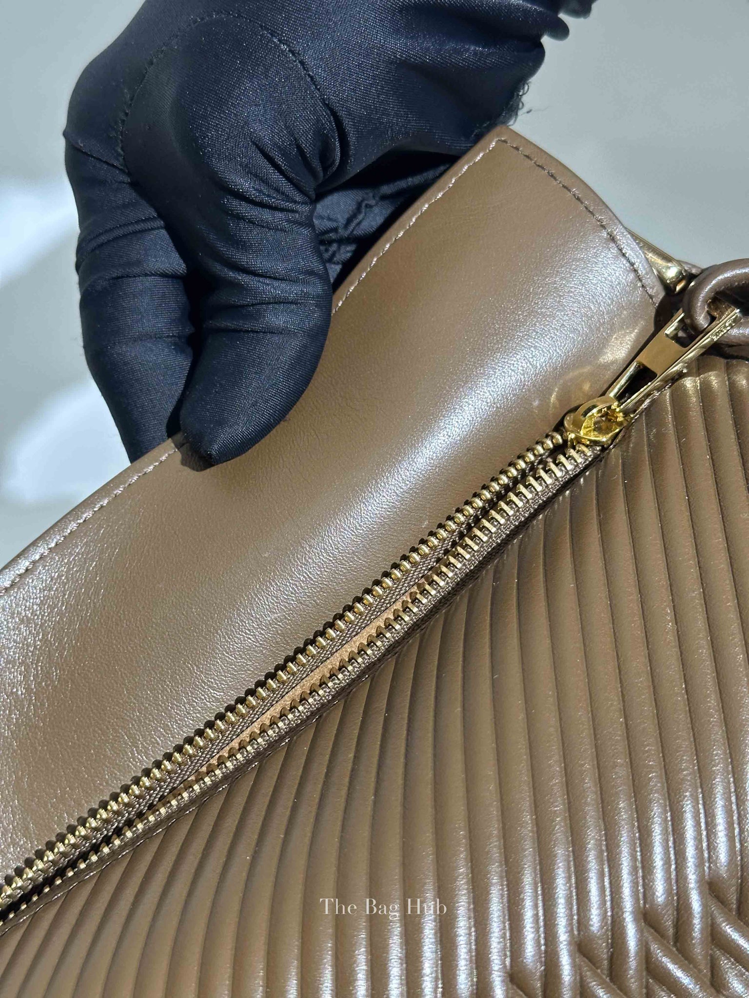 Loewe Almond Leather Puzzle Edge Small Bag