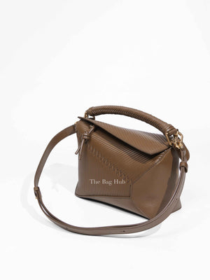 Loewe Almond Leather Puzzle Edge Small Bag