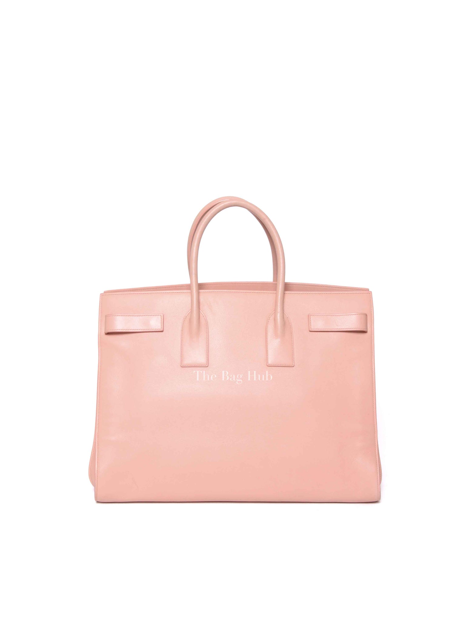 Saint Laurent Light Pink Leather Large Sac De Jour Bag