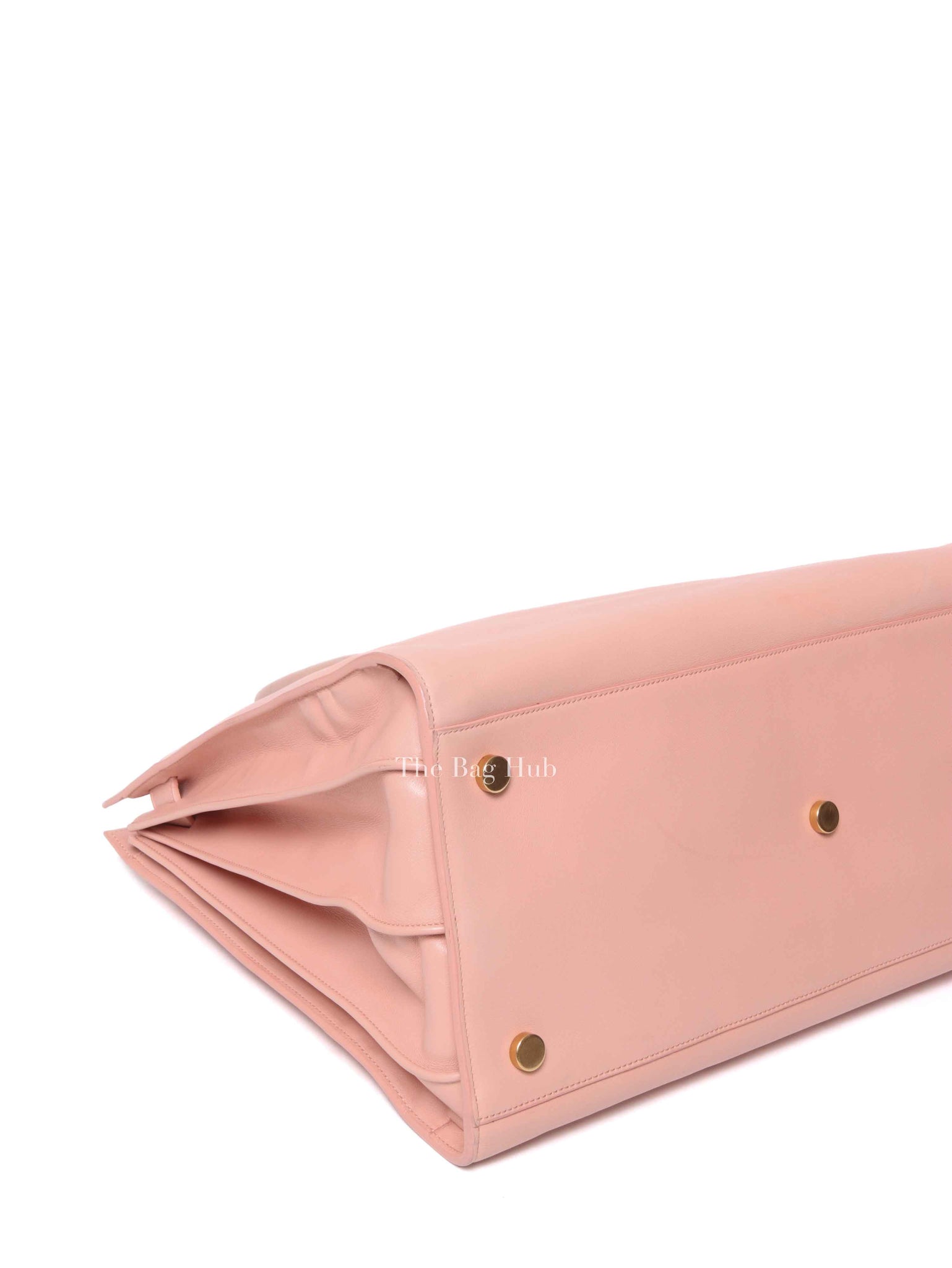 Saint Laurent Light Pink Leather Large Sac De Jour Bag