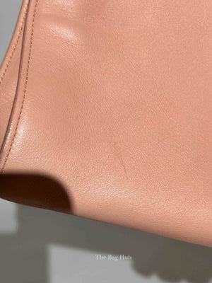 Saint Laurent Light Pink Leather Large Sac De Jour Bag