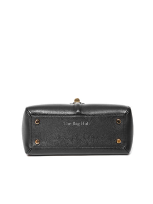 Celine Black Grained Leather Small 16 Top Handle Shoulder Bag