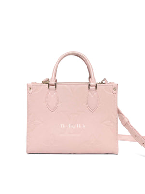 Louis Vuitton Pink Opale Monogram Empreinte Leather  OnTheGo PM Bag