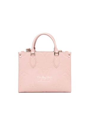 Louis Vuitton Pink Opale Monogram Empreinte Leather  OnTheGo PM Bag