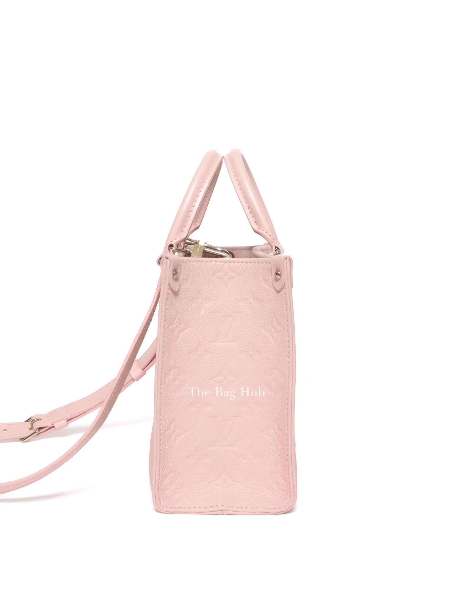 Louis Vuitton Pink Opale Monogram Empreinte Leather  OnTheGo PM Bag