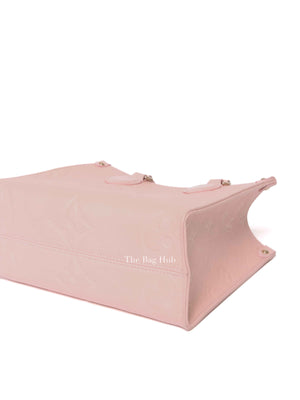 Louis Vuitton Pink Opale Monogram Empreinte Leather  OnTheGo PM Bag
