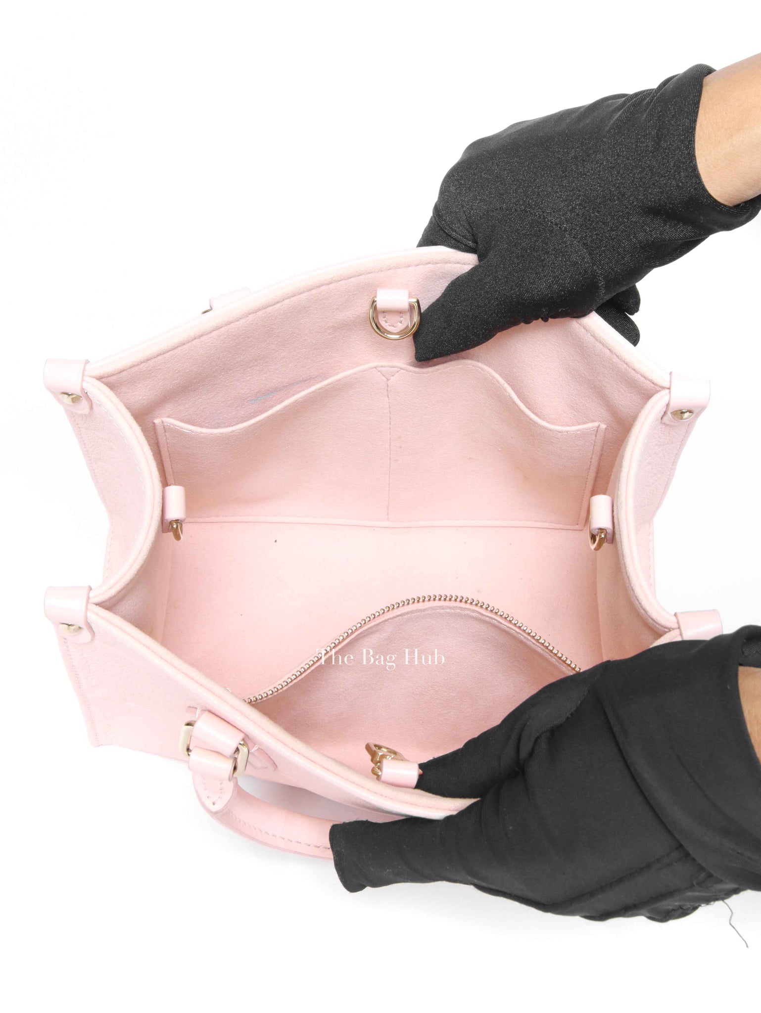 Louis Vuitton Pink Opale Monogram Empreinte Leather  OnTheGo PM Bag