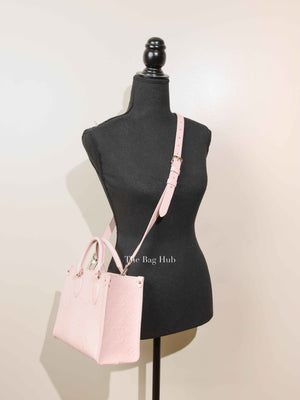 Louis Vuitton Pink Opale Monogram Empreinte Leather  OnTheGo PM Bag