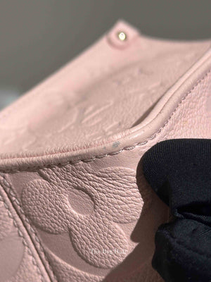 Louis Vuitton Pink Opale Monogram Empreinte Leather  OnTheGo PM Bag