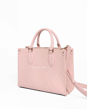 Louis Vuitton Pink Opale Monogram Empreinte Leather  OnTheGo PM Bag