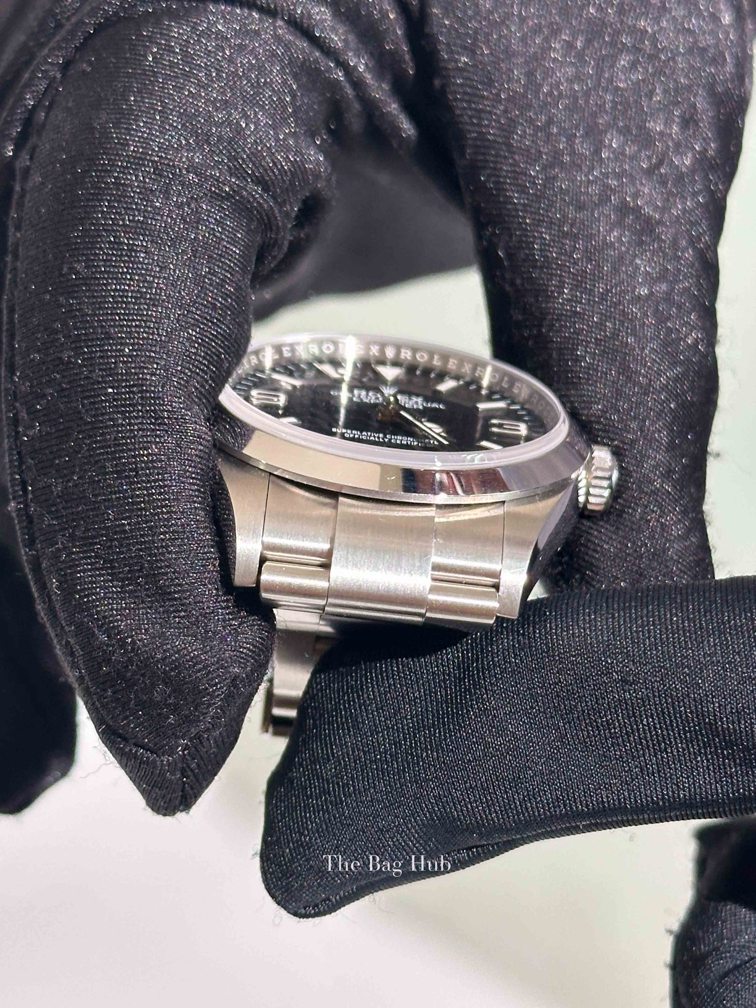 Rolex Black Dial Oystersteel Perpetual Explorer 36mm Self-Winding Watch