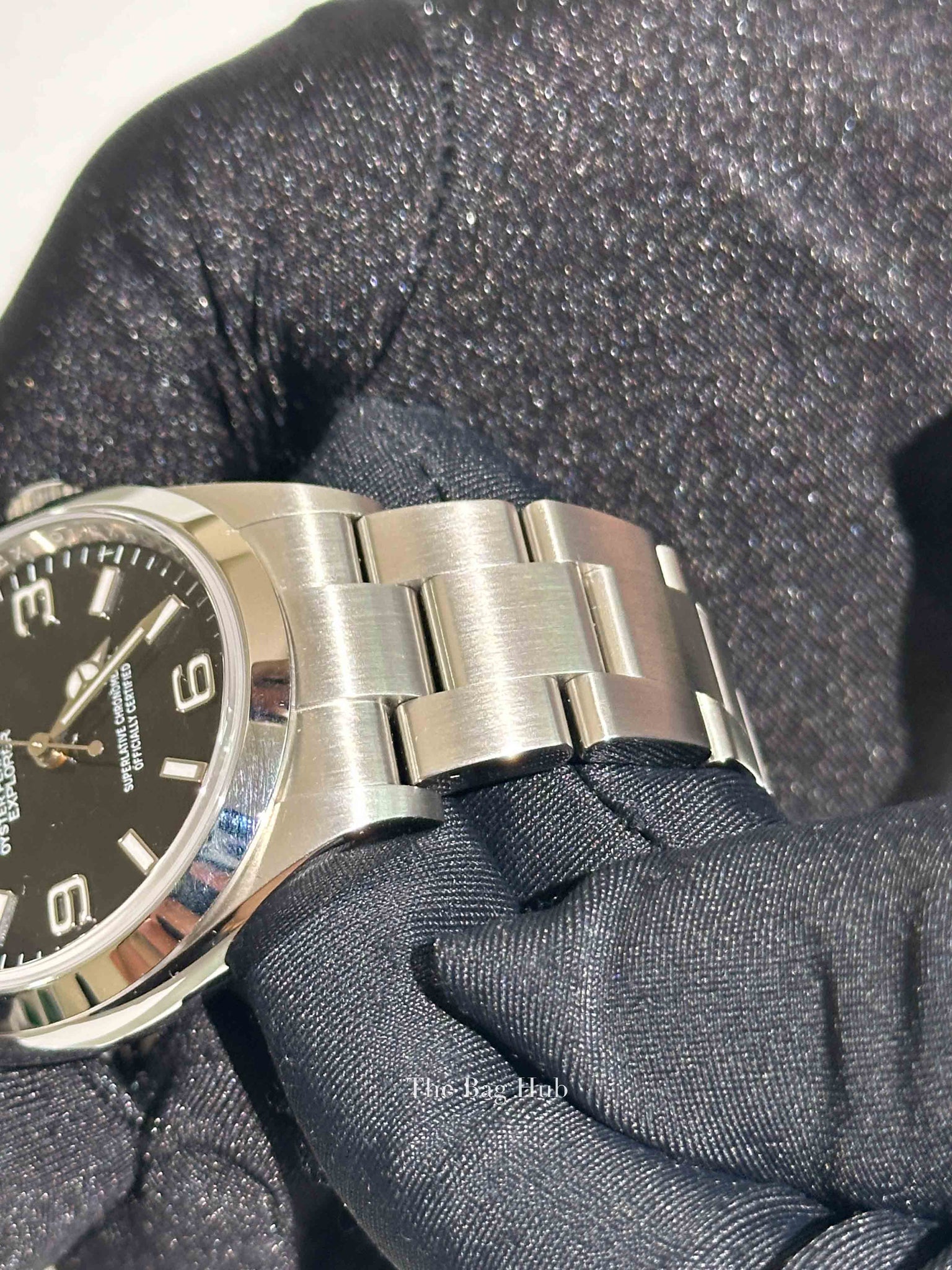 Rolex Black Dial Oystersteel Perpetual Explorer 36mm Self-Winding Watch