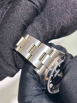 Rolex Black Dial Oystersteel Perpetual Explorer 36mm Self-Winding Watch