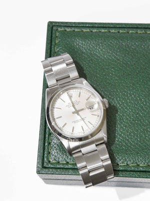 Rolex Stainless Steel White Dial Oyster Perpetual Datejust 36mm Watch