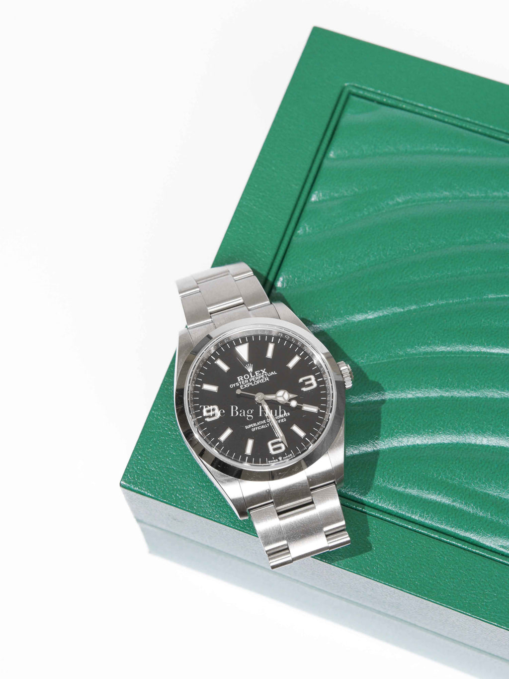 Rolex Black Dial Oystersteel Perpetual Explorer 36mm Self-Winding Watch