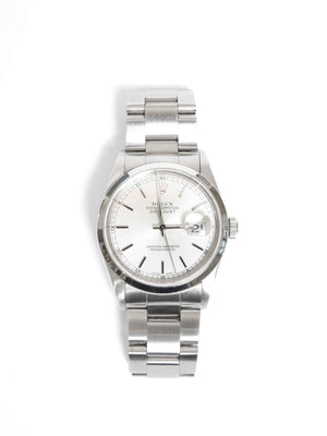 Rolex Stainless Steel White Dial Oyster Perpetual Datejust 36mm Watch