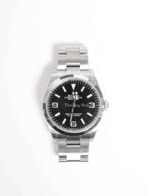 Rolex Black Dial Oystersteel Perpetual Explorer 36mm Self-Winding Watch