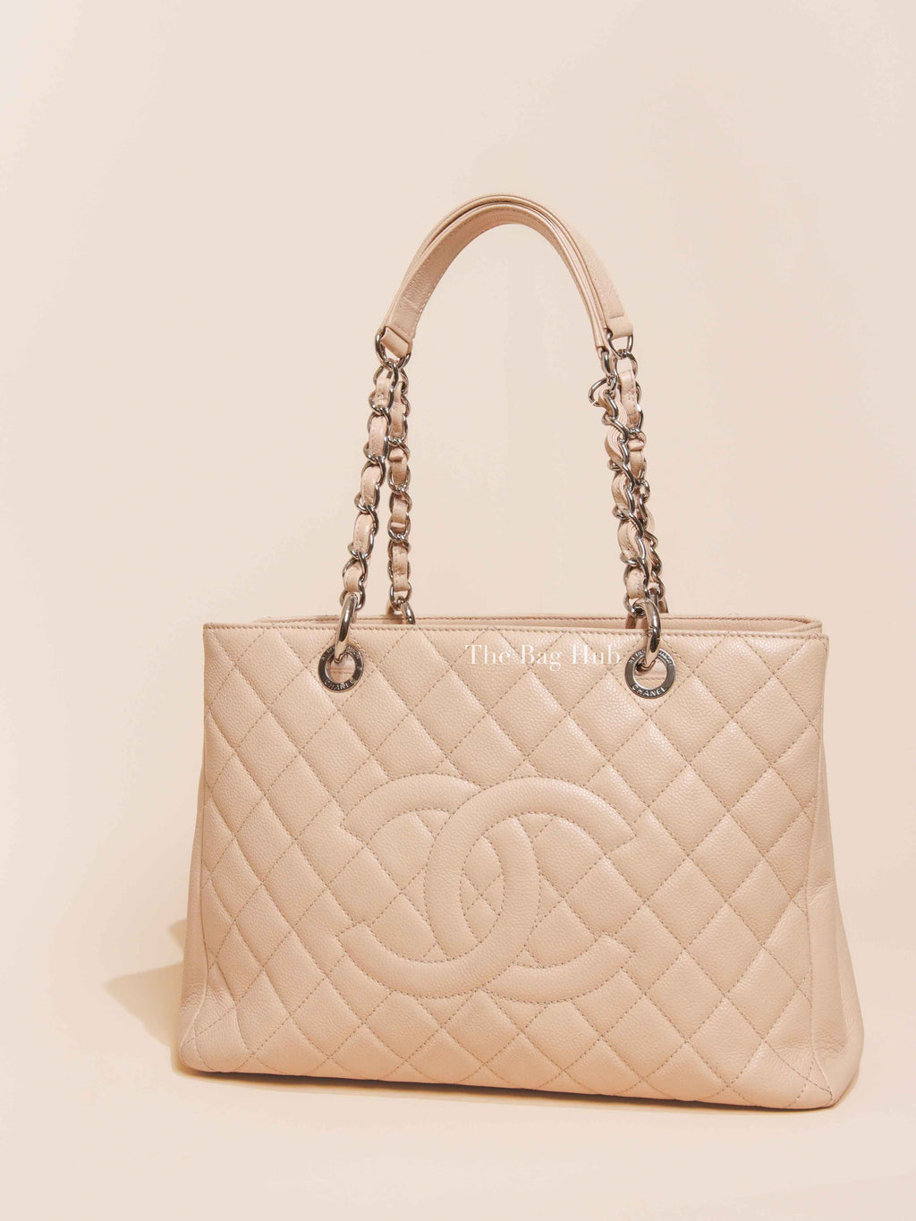Chanel Beige Caviar GST Bag SHW