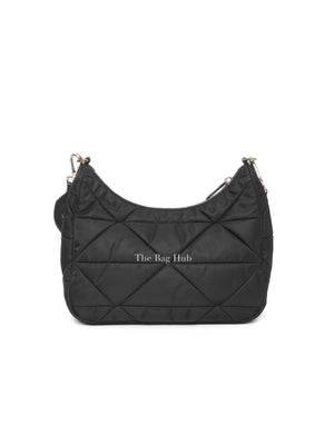 Prada Black Padded Re-Nylon Shoulder Bag