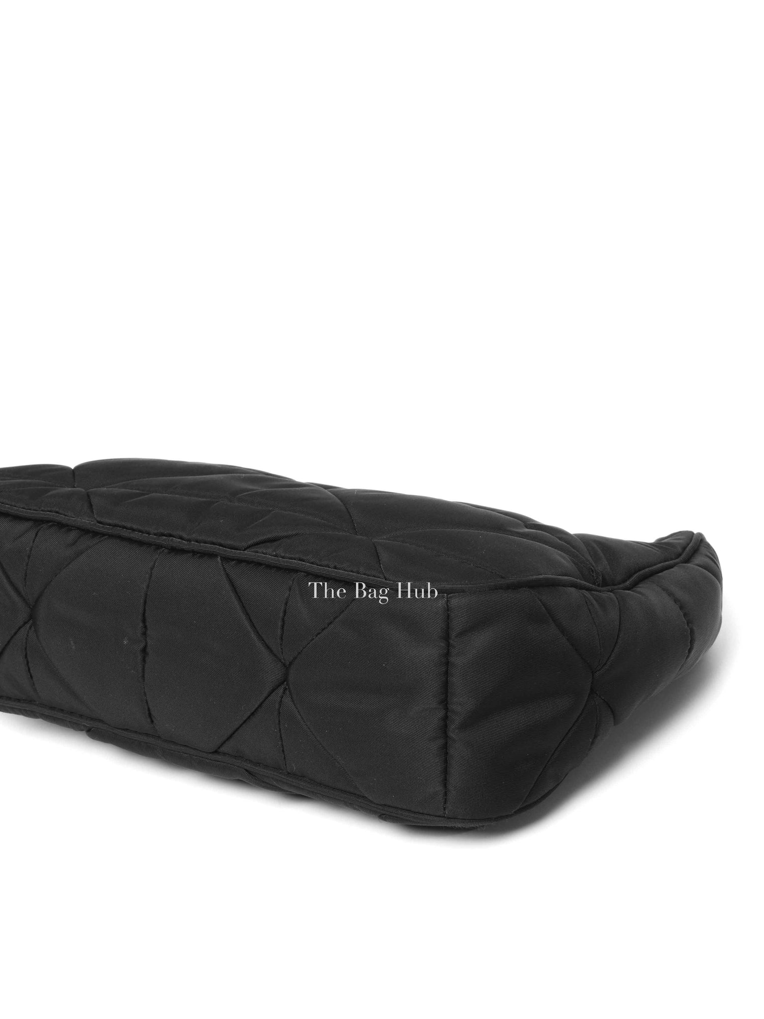 Prada Black Padded Re-Nylon Shoulder Bag