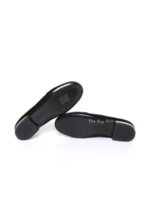Chanel Black Velvet CC Coco Mark Opera Loafers Size 36 C
