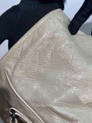 Balenciaga Naturale Lambskin Motocross Sunday Small Tote Bag
