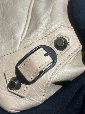 Balenciaga Naturale Lambskin Motocross Sunday Small Tote Bag
