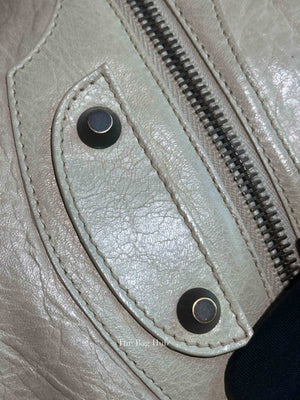 Balenciaga Naturale Lambskin Motocross Sunday Small Tote Bag