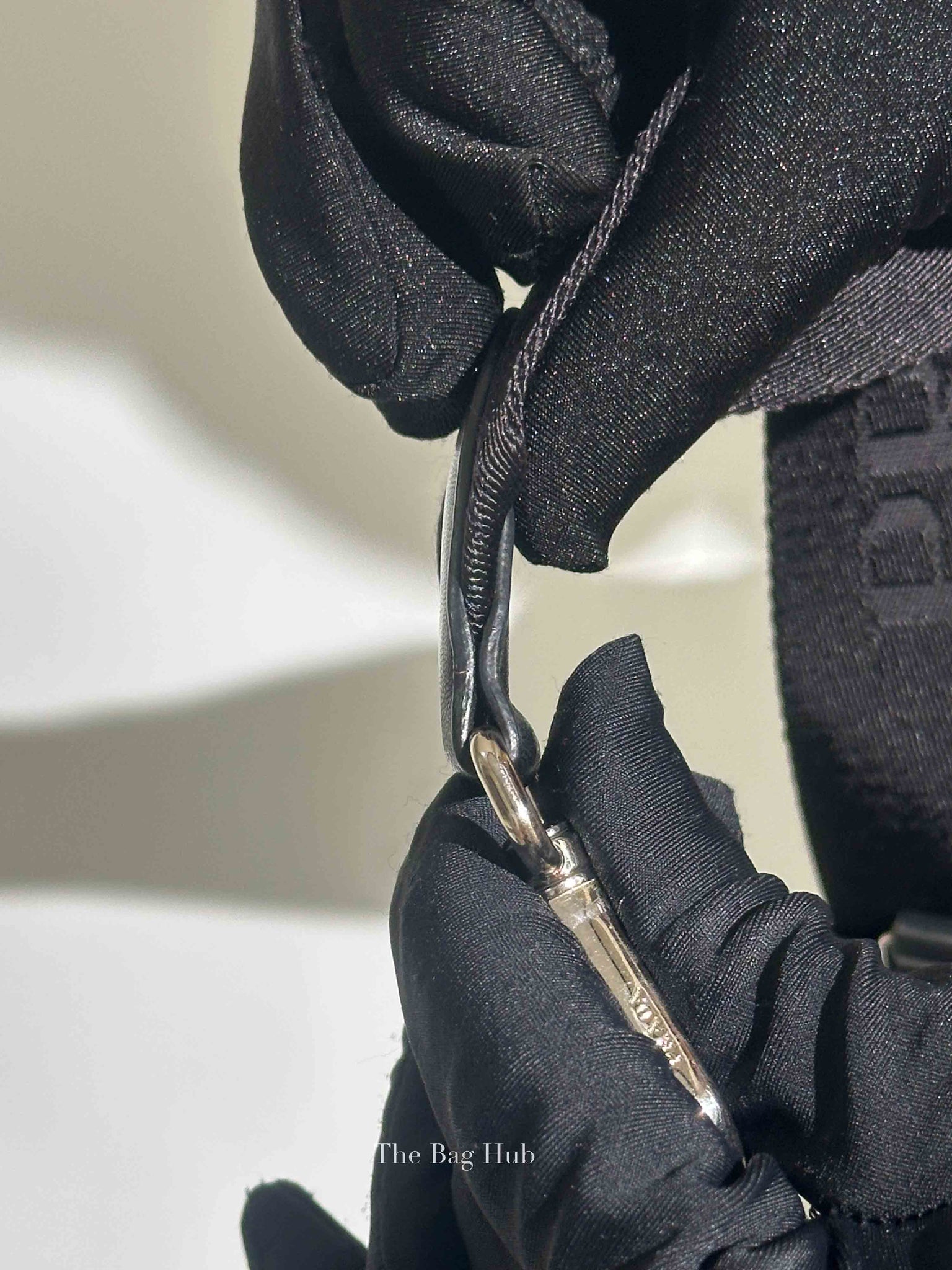 Prada Black Padded Re-Nylon Shoulder Bag