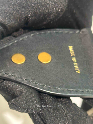 Dior Black Canvas Embroidered Shoulder Strap