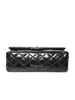 Chanel Dark Green Quilted Patent Leather 2.55 Reissue Classic 227 Jumbo Flap Bag