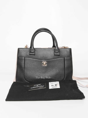 Chanel Two Tone Leather Large Neo Executive Shopper Small Tote GHW