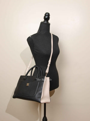 Chanel Two Tone Leather Large Neo Executive Shopper Small Tote GHW