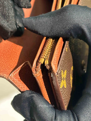Louis Vuitton Monogram Canvas Porte Monnaie Tresor Wallet