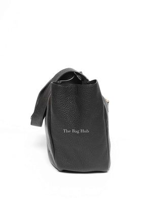 Saint Laurent Black Grained Leather Le 5 à 7 Bea Shoulder Bag