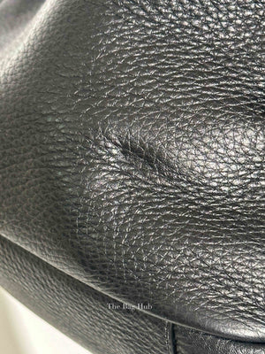 Saint Laurent Black Grained Leather Le 5 à 7 Bea Shoulder Bag