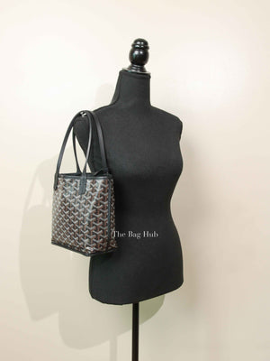Goyard Black Mini Anjou Reversible Tote Bag