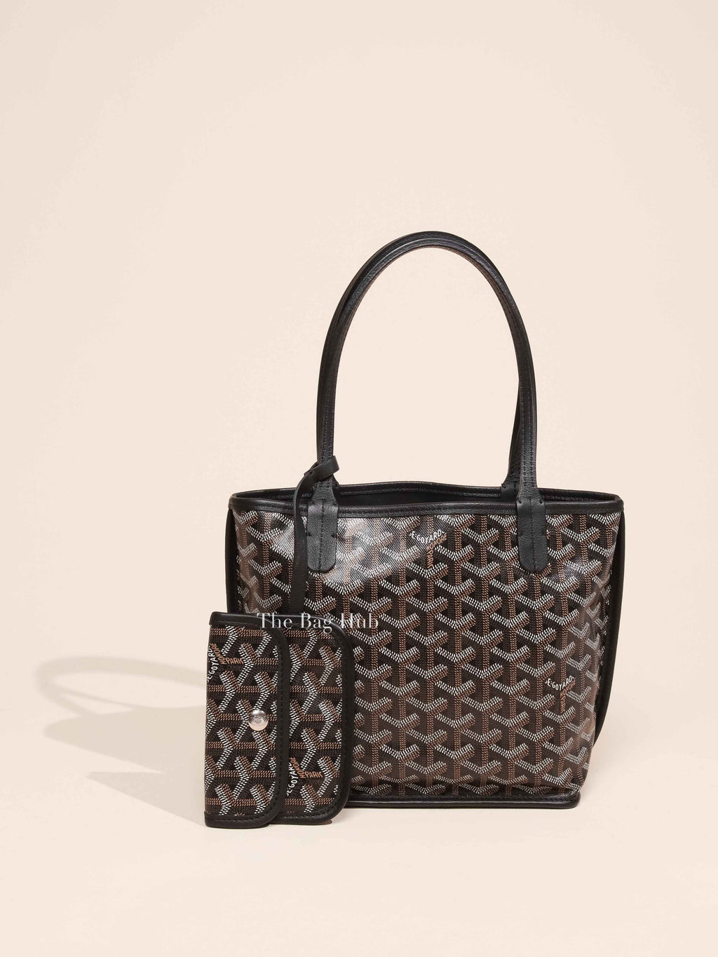 Goyard Black Mini Anjou Reversible Tote Bag
