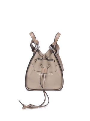 Loewe Sand Grained Leather Mini Hammock Drawstring Bag