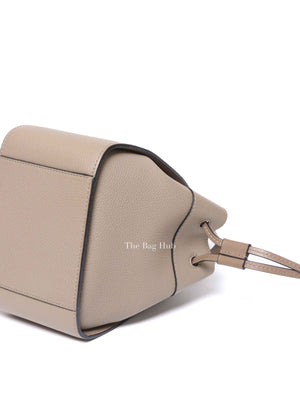 Loewe Sand Grained Leather Mini Hammock Drawstring Bag