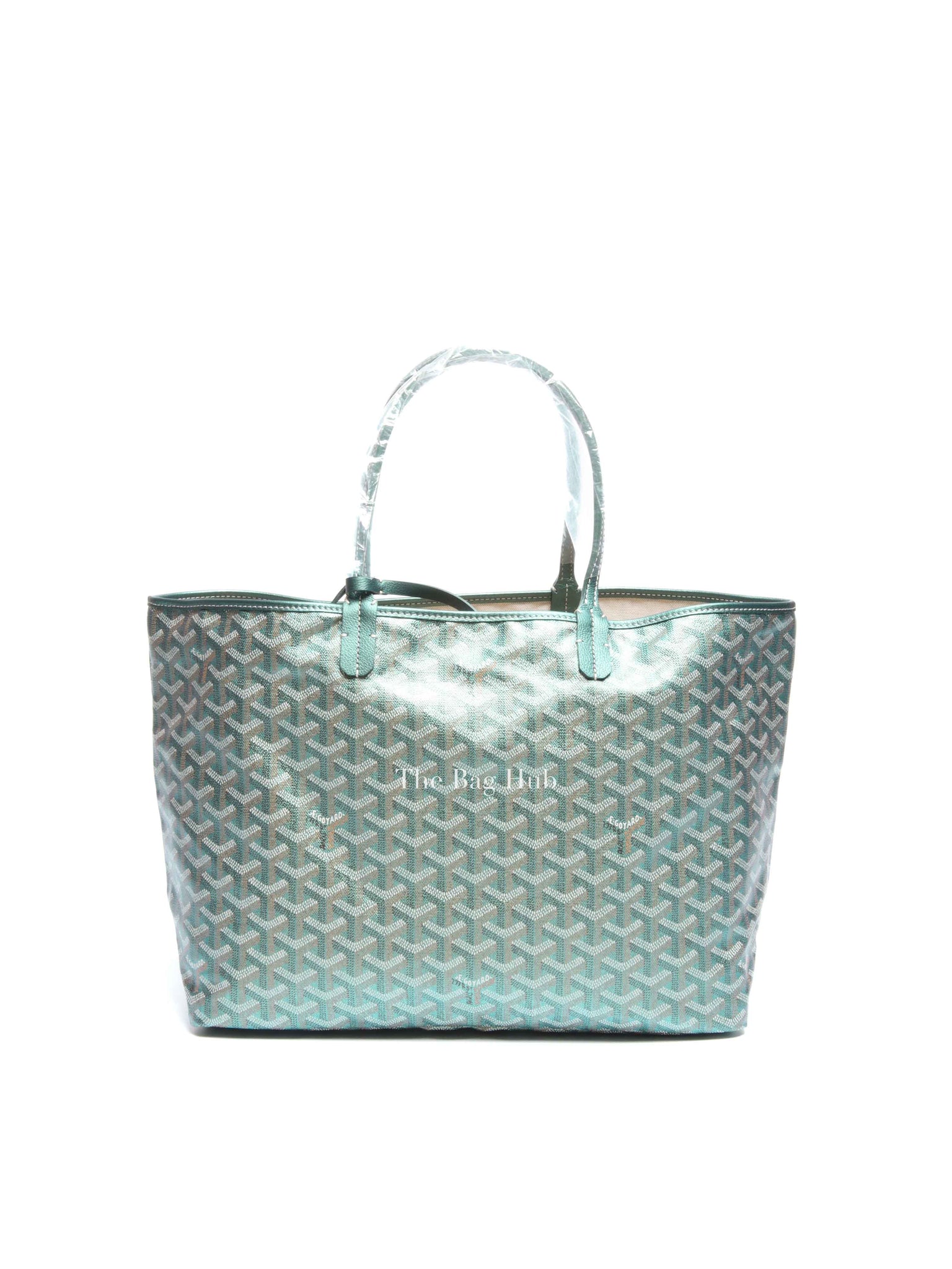 Goyard Pearly Green Goyardine Canvas St. Louis PM Bag