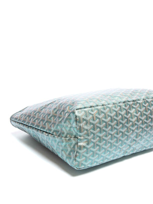 Goyard Pearly Green Goyardine Canvas St. Louis PM Bag