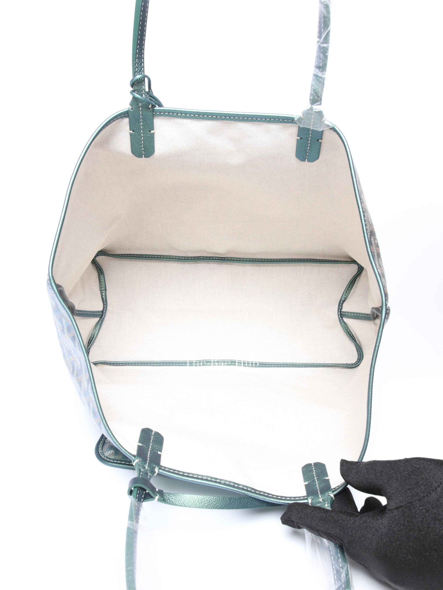 Goyard Pearly Green Goyardine Canvas St. Louis PM Bag