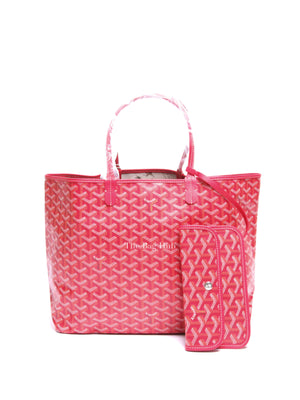 Goyard Fuchsia/Floral Canvas St. Louis Limited Edition PM Tote Bag