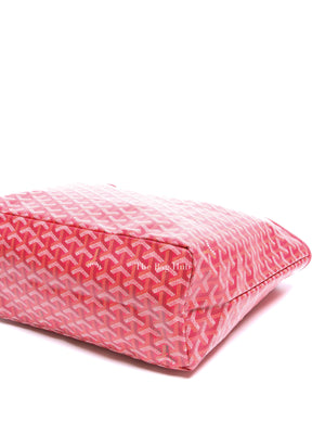 Goyard Fuchsia/Floral Canvas St. Louis Limited Edition PM Tote Bag
