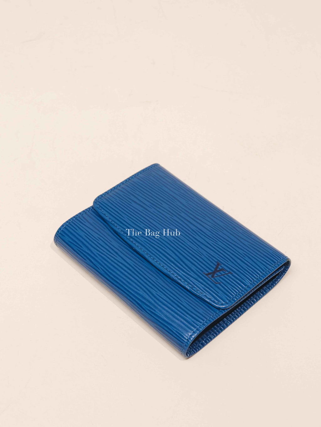 Louis Vuitton Blue Epi Leather Elise Trifold Wallet